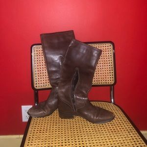 Ralph Lauren brown leather boots